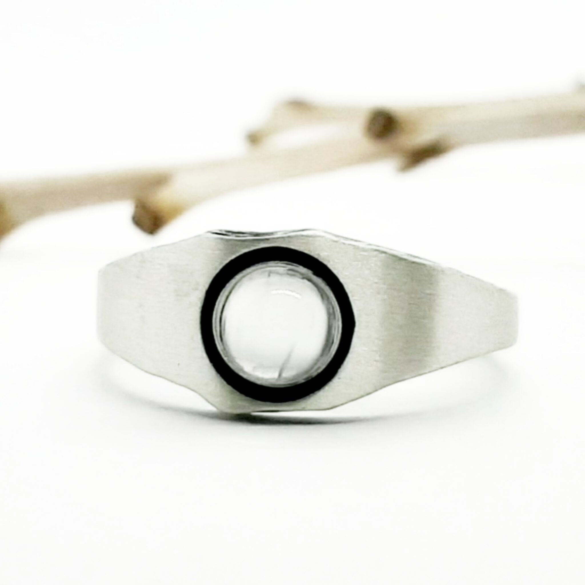 Nordform Bandring Mondstein Silber