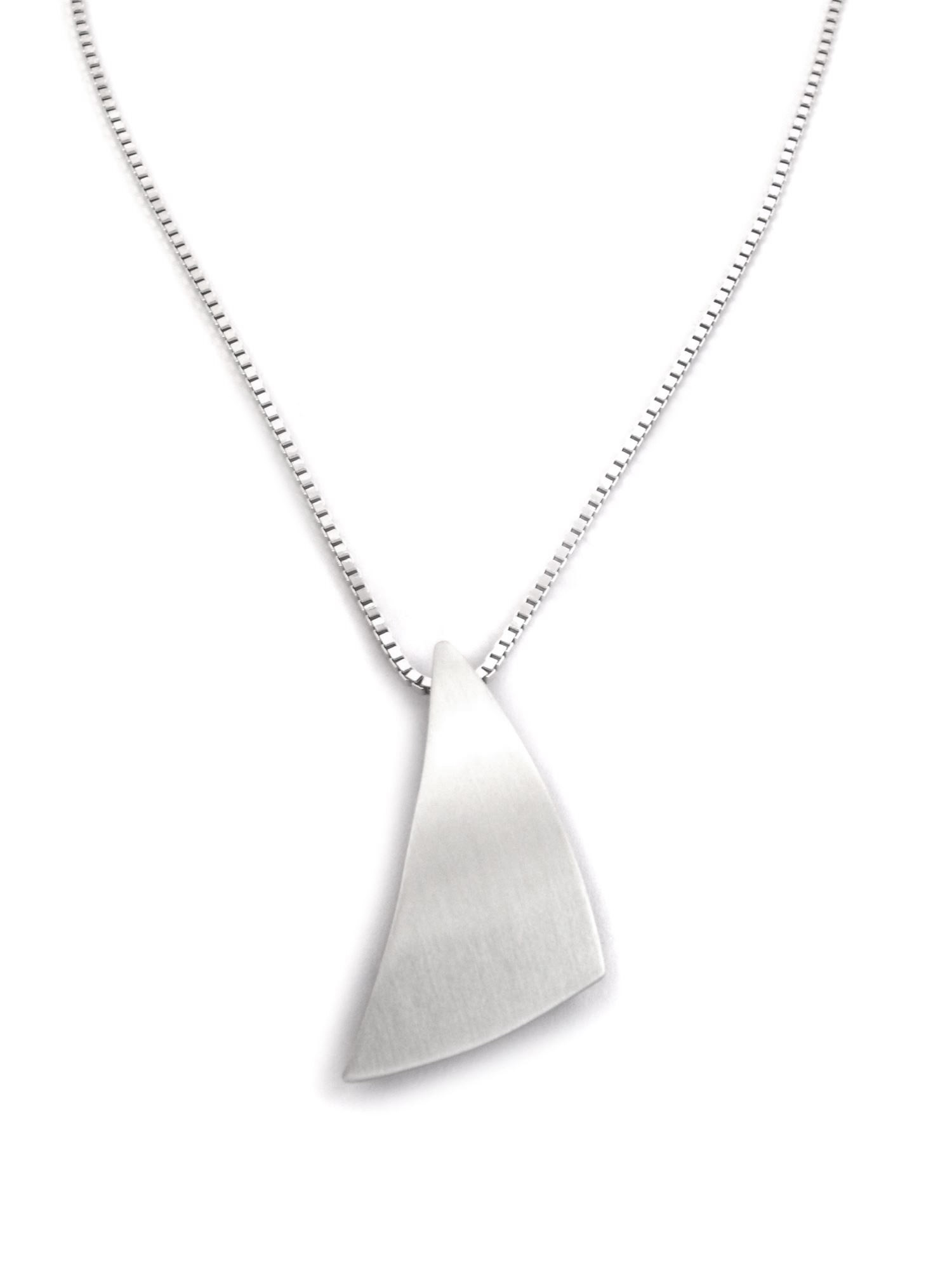 Nordform Dreieckiger Anhänger in 925/Silber an Venezianerkette 45 cm