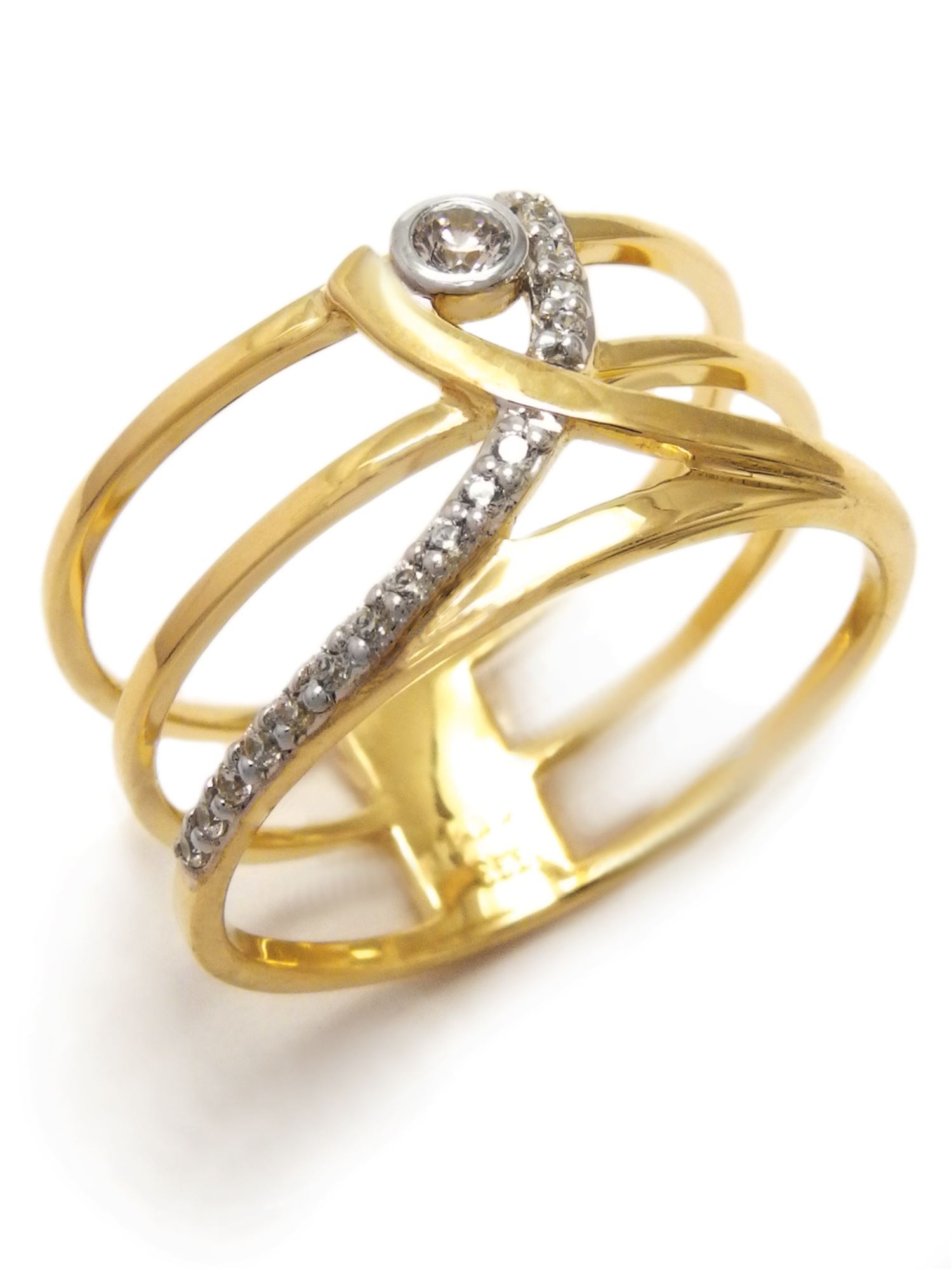 CEM Durchbrochener Damenring 333/ Gelbgold Zirkonia Größe 54 CEM Durchbrochener Damenring 333/ Gelbgold Zirkonia Größe 54