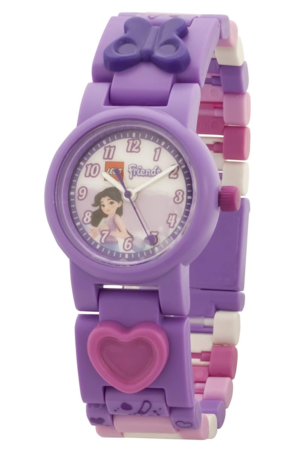 LEGO Friends 8021223 Emma Kinder-Armbanduhr, lila/rosa