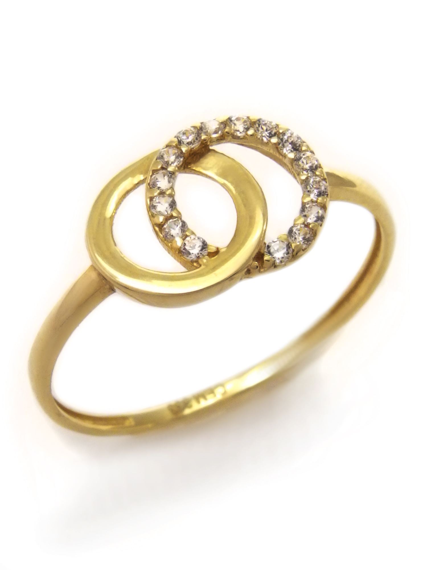 Damenring aus 333/ Gelbgold mit 15 Zirkonia Größe 54 Damenring aus 333/ Gelbgold mit 15 Zirkonia Größe 54