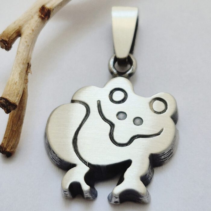 Nordform Frosch Anhänger Silber (16x24mm)
