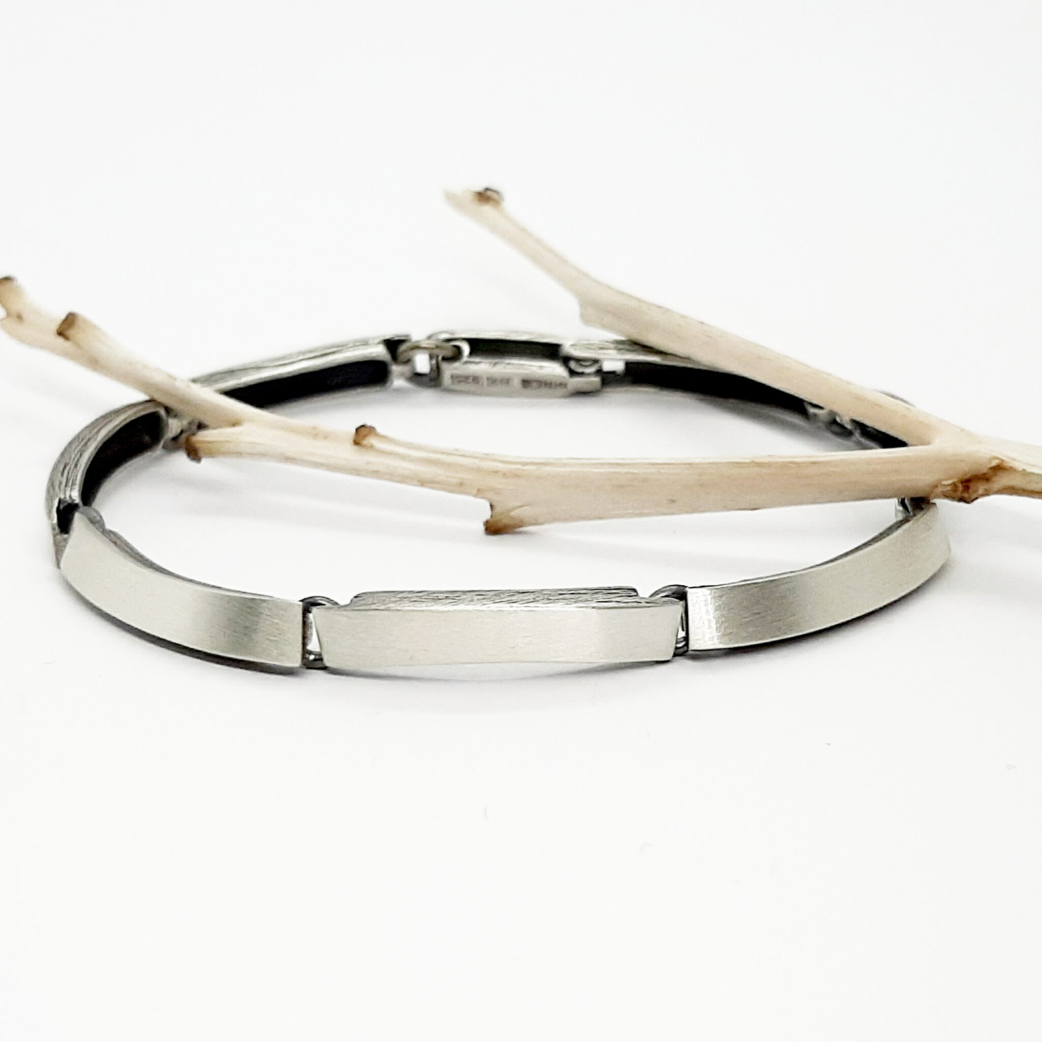 Nordform Armband mit Quadratischen Gliedern aus Silber