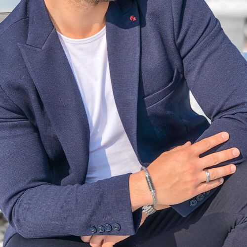 MONOMANIA (mix&match)it! Armband, Edelstahl Grau 20cm