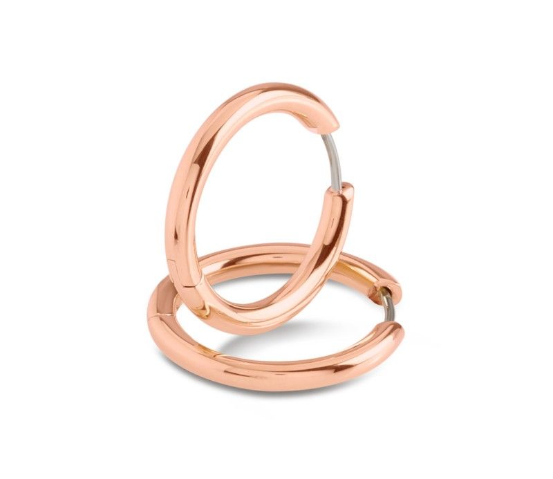 Boccia Ohrschmuck Creolen Rosé Vergoldet 05072-03 Boccia Ohrschmuck Creolen Rosé Vergoldet 05072-03