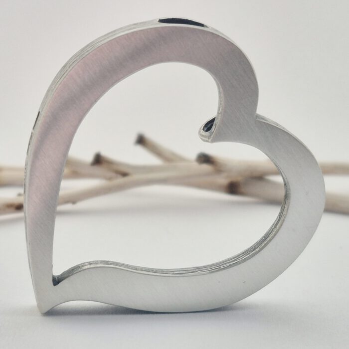 Nordform Großer Durchbrochener Herz-Anhänger Silber (37x38mm)