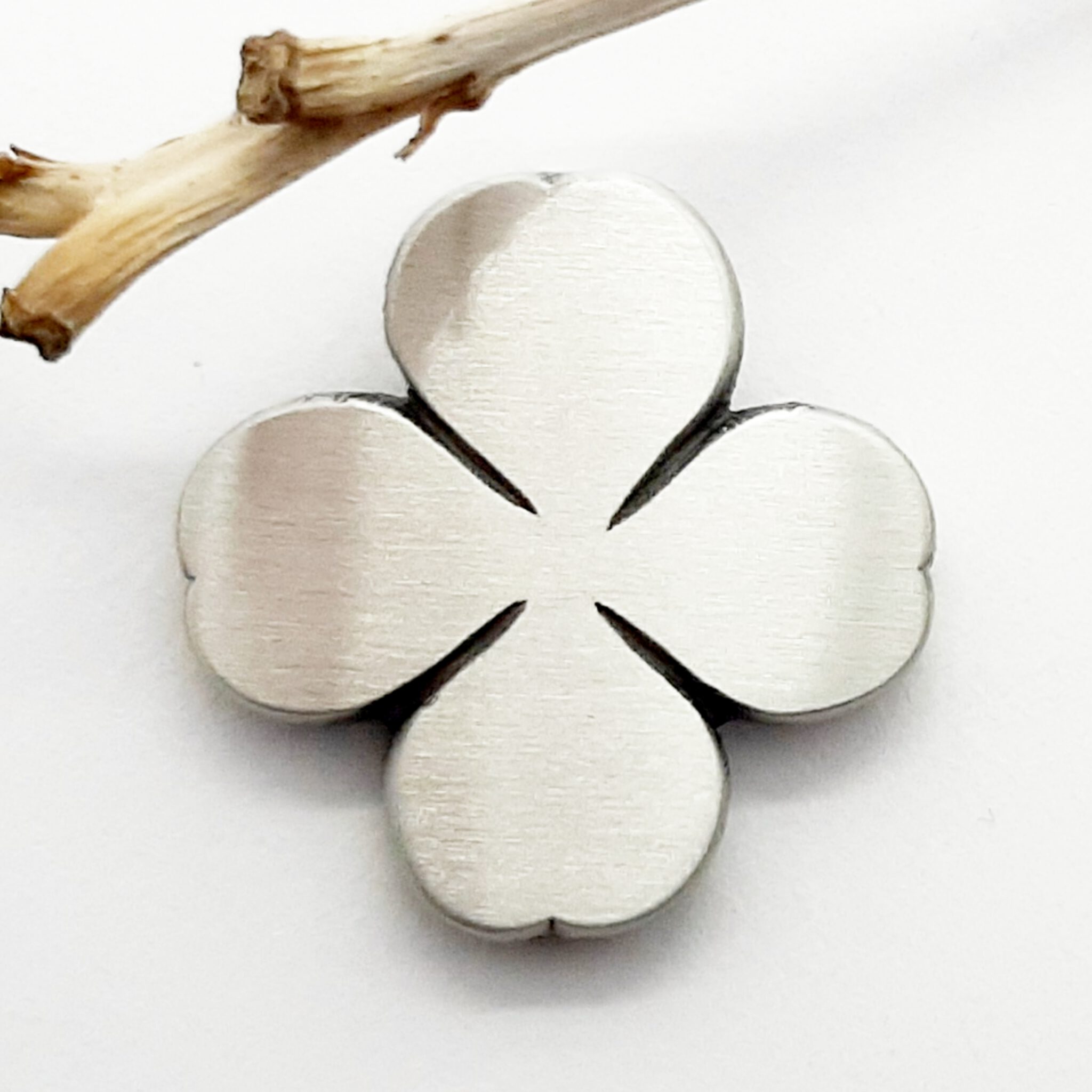 Nordform Kleeblatt Anhänger Silber (21x22mm)