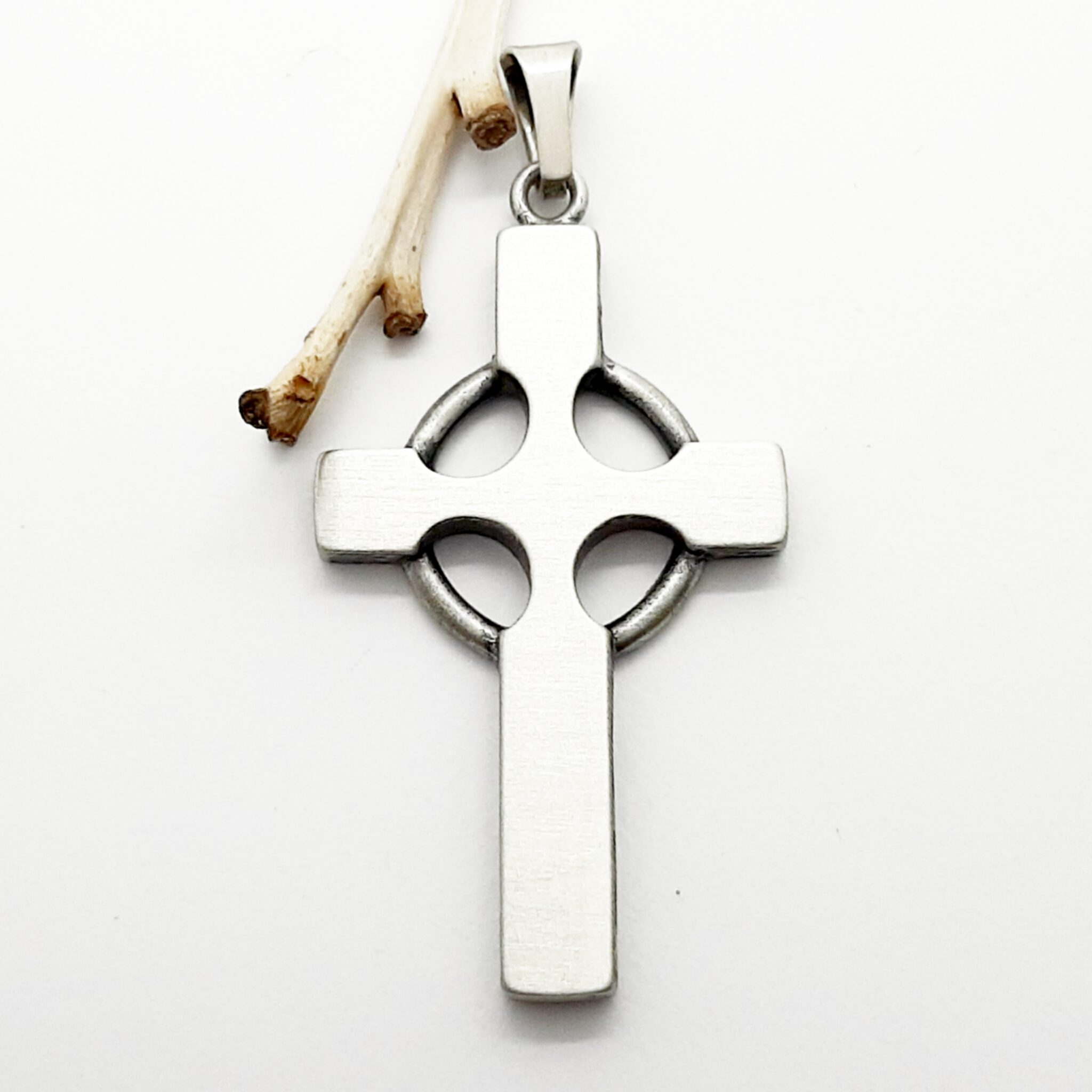 Nordform Anhänger Keltisches Kreuz Silber (25x51mm)