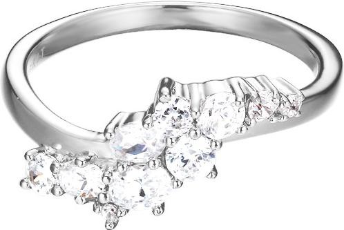 Esprit Damen-Ring 925 Sterling Silber Zirkonia floating stones weiß