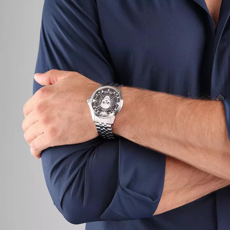 Herren Analog Quarz Uhr mit Edelstahl Armband PEWJH0005404
