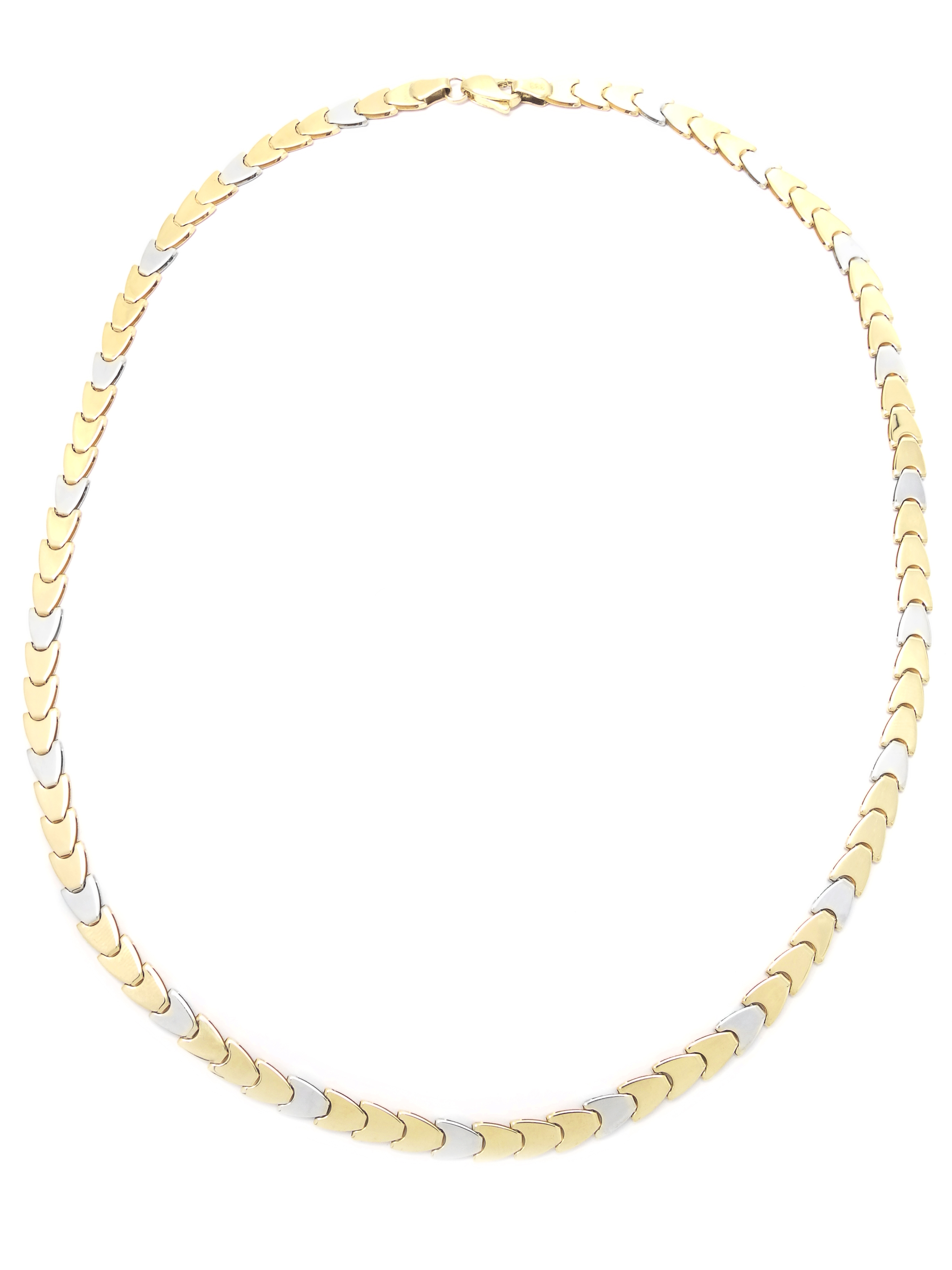RoMi Bicolor Damen-Colier aus 333/ Gold - 45 cm Lang
