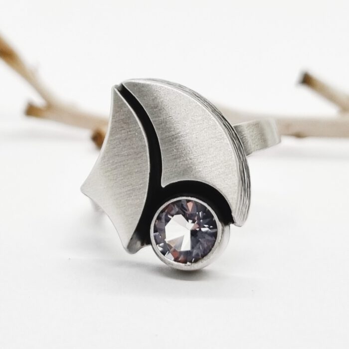 Nordform Ring (Segel) Silber Bergkristall