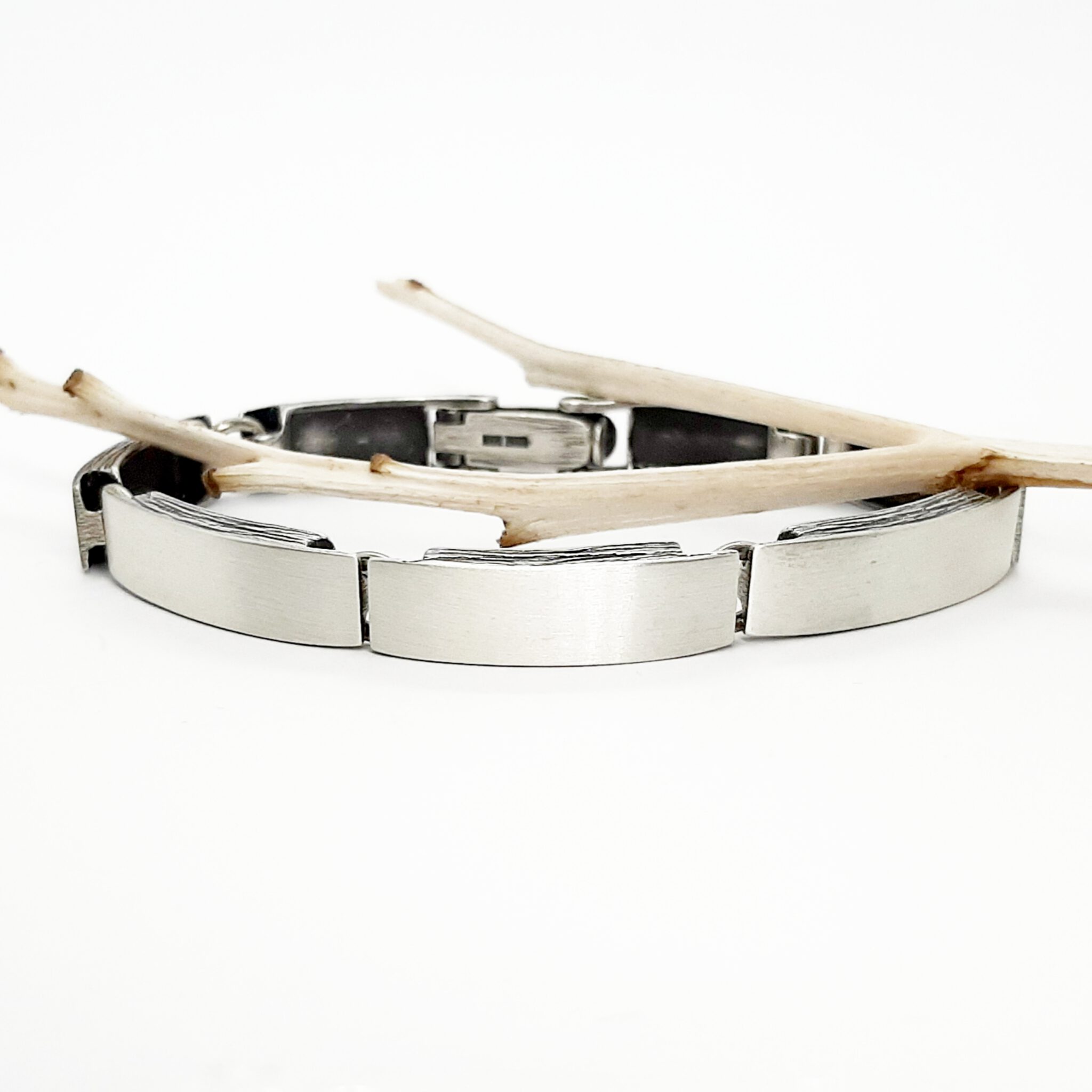 Nordform Armband mit Quadratischen Gliedern aus Silber