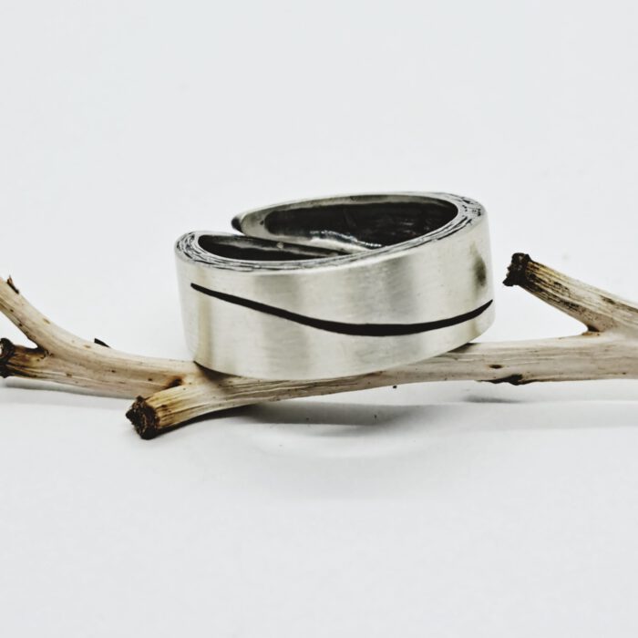 Nordform Bandring in Silber 8mm Breit