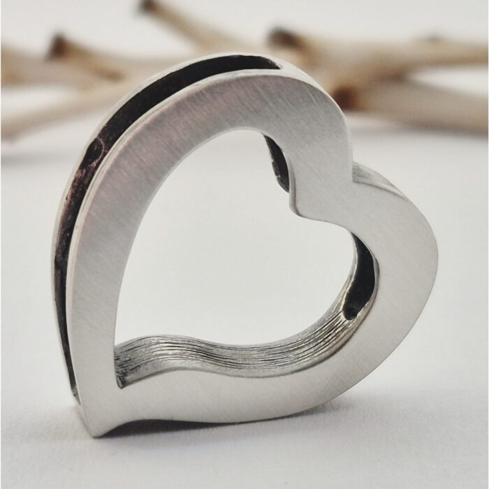 Nordform Durchbrochener Herz-Anhänger Silber (20x21mm)