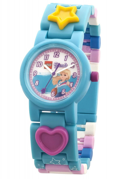 LEGO Friends 8021254 Stephanie Kinder-Armbanduhr, rosa/blau