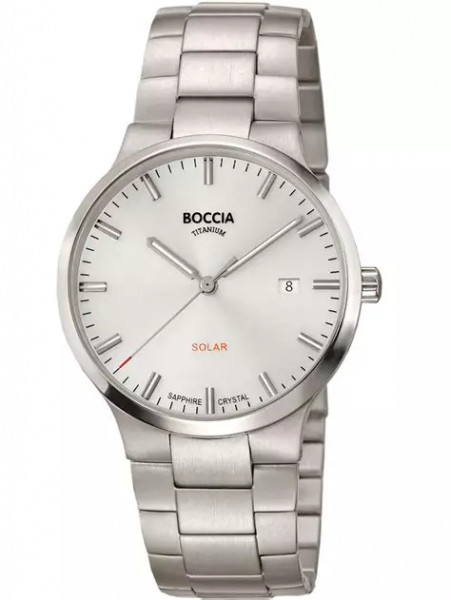 Boccia 3652-01 Herrenuhr Solar Titan mit Saphirglas