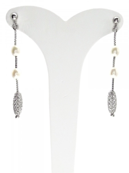 Süßwasser Perlen Ohrhänger 925/ Silber